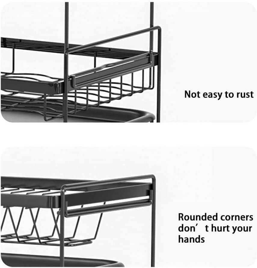 Double deck aluminum dish drying rack — photo 3