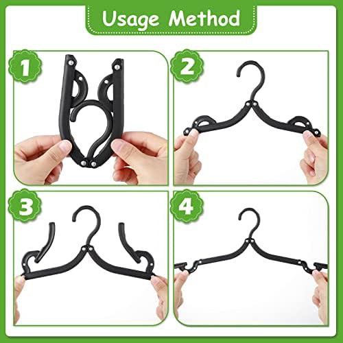 Twenty four pack black travel hangers — photo 3