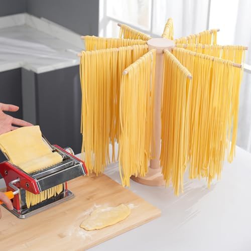 Large wooden collapsible pasta drying stand — photo 2