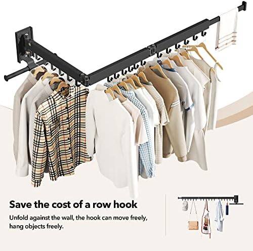Wall mounted folding rack with swivel arms — photo 3