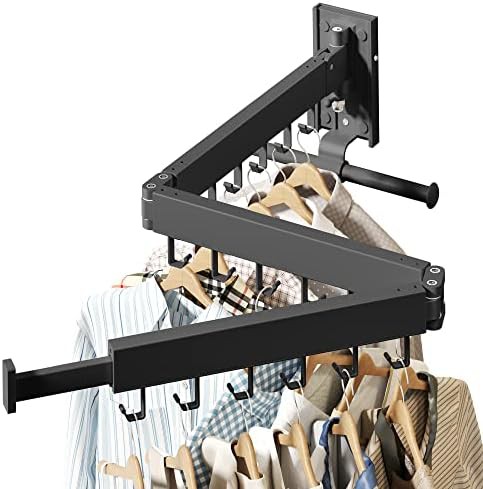 Wall mounted folding rack with swivel arms — photo 4