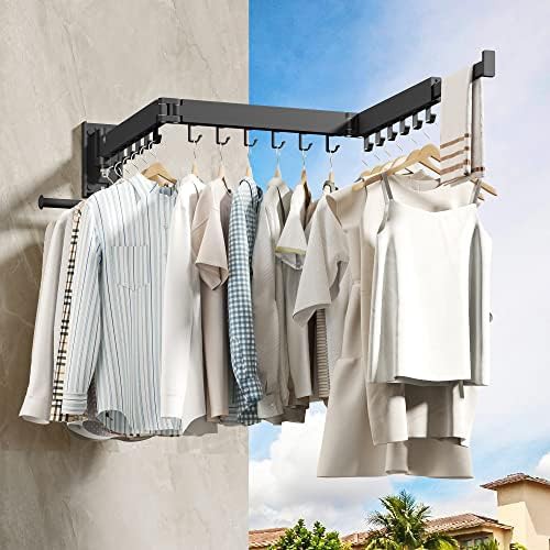 Wall mounted folding rack with swivel arms — photo 5