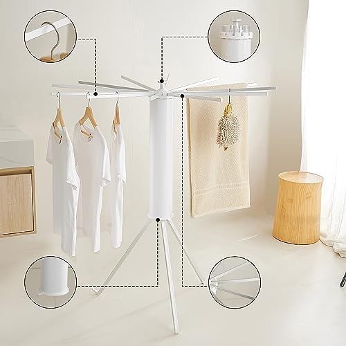 Tripod aluminum folding floor drying rack — photo 5