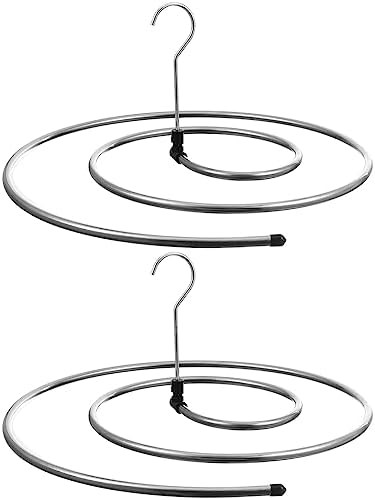 Spiral stainless steel blanket hanger