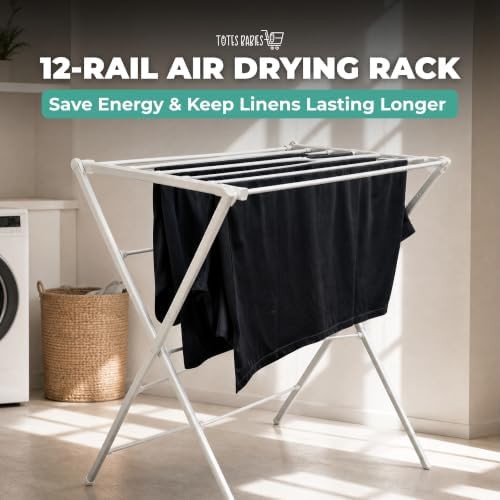 Aluminum folding laundry drying rack — photo 2