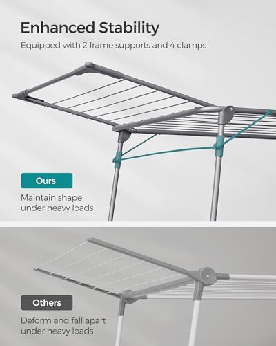 Heavy duty space saving laundry rack — photo 4