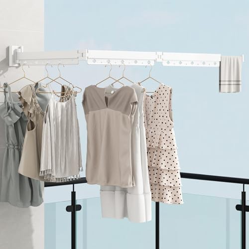 White triple fold wall mounted rack — photo 3