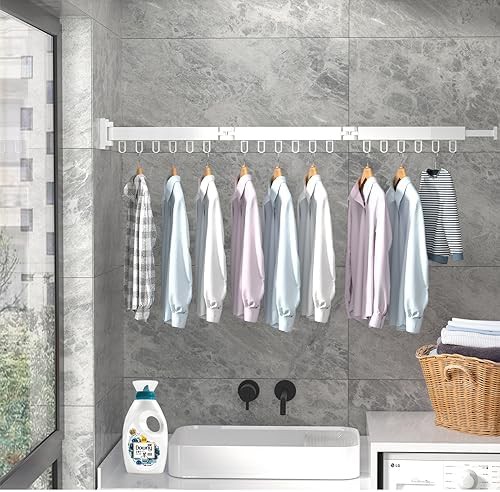 Retractable aluminum laundry wall rack — photo 3