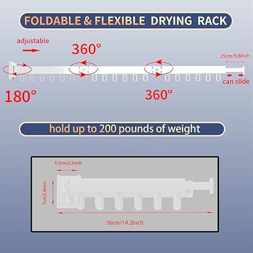 Retractable aluminum laundry wall rack — photo 5