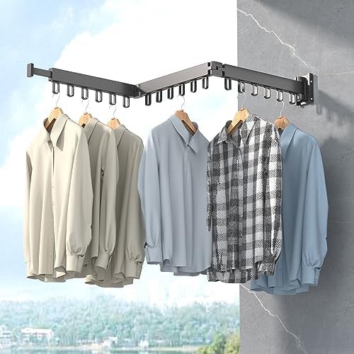 Heavy duty wall mount drying rack