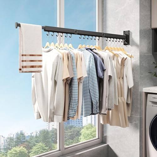 Black tri-fold rack with integrated hooks — photo 4