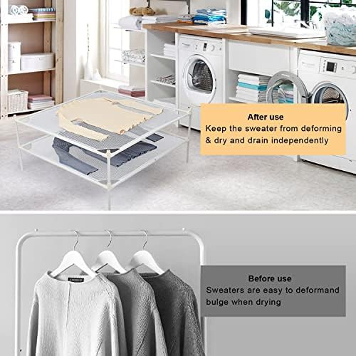 Two layer white mesh sweater rack — photo 3