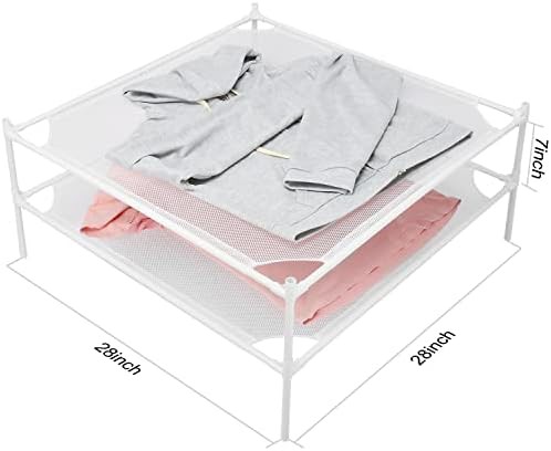 Two layer white mesh sweater rack — photo 4