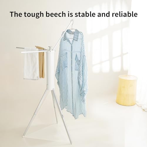 Portable foldable small silver clothes drying rack — photo 3