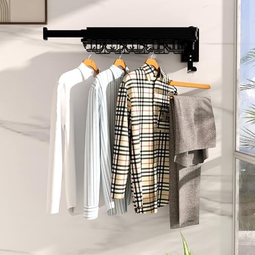 Black wall mounted three fold rack — photo 3