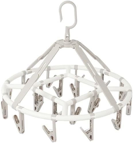 Green foldable hanger with 20 clips