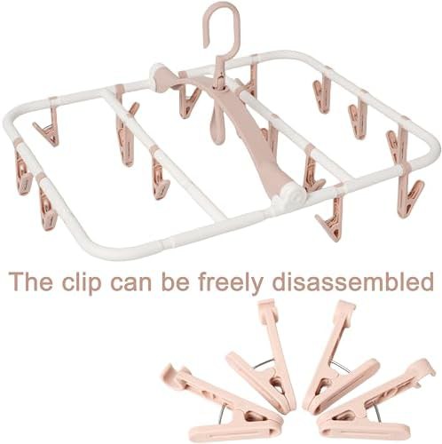 Purple compact hanger with 20 clips — photo 4