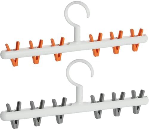 Grey windproof socks and underwear hangers