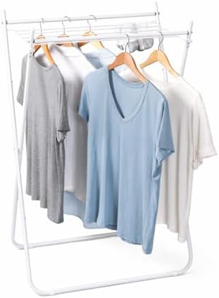 White accordion rack with non-skid feet