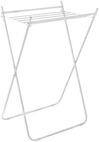 White accordion rack with non-skid feet — photo 4