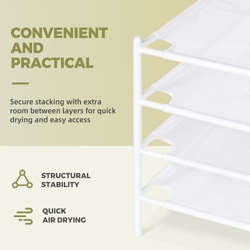 Four pack stackable mesh sweater racks — photo 4