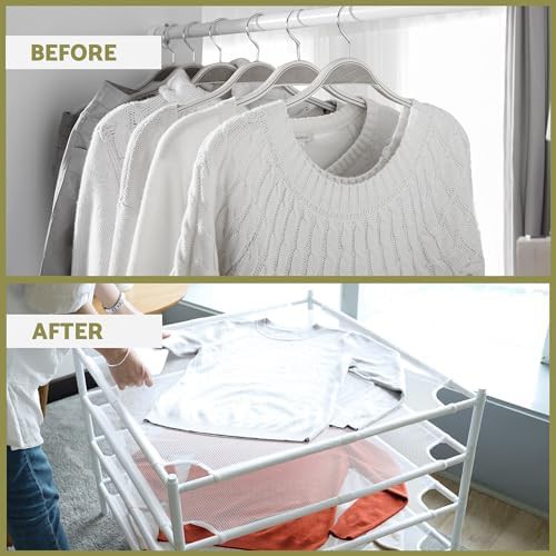 Four pack stackable mesh sweater racks — photo 5