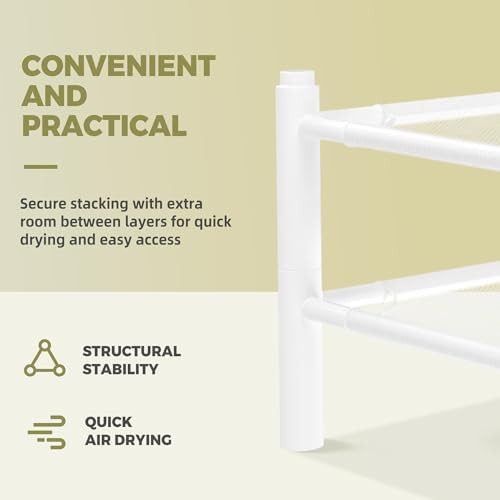 Two pack stackable mesh sweater racks — photo 4
