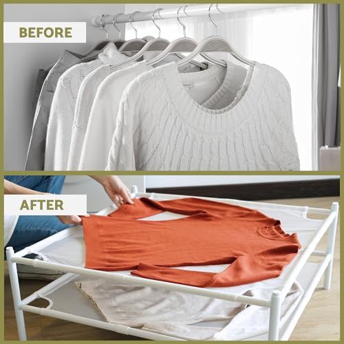 Two pack stackable mesh sweater racks — photo 5