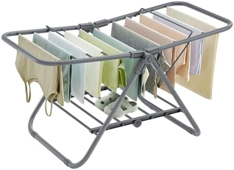 Freestanding indoor garment airer