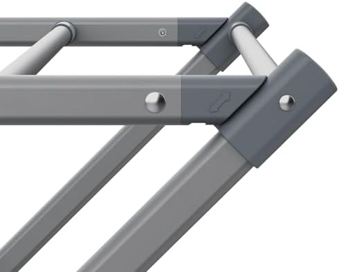 Small grey collapsible clothes drying rack — photo 5