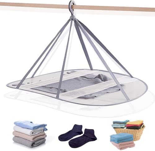 Single tier mesh flat drying rack