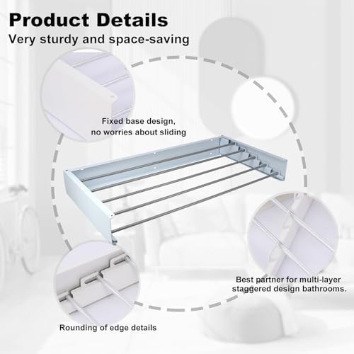 Kobsainf retractable wall mounted clothes drying rack — photo 5