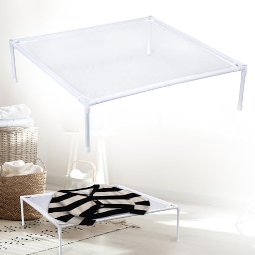 Anti-slip stackable mesh sweater rack