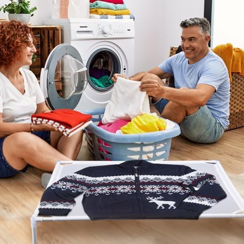 Anti-slip stackable mesh sweater rack — photo 4