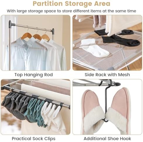 Foldable six level laundry drying stand — photo 4