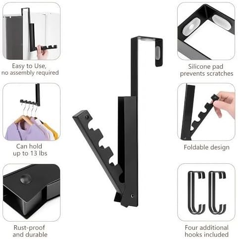 Over the door folding laundry hanger set — photo 4