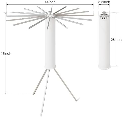 Aluminum tripod folding clothes drying rack — photo 3
