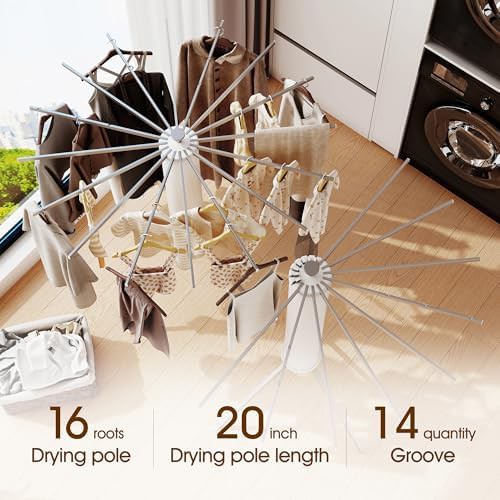 Aluminum tripod folding clothes drying rack — photo 4
