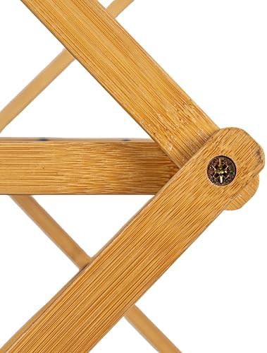 Bamboo folding rack with coated metal dowels — photo 5