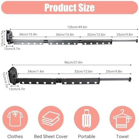 Wall mounted gray suction drying rack — photo 3