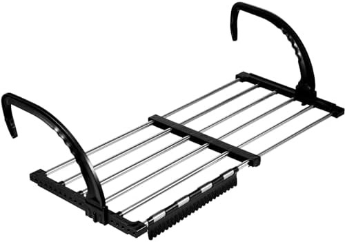 Retractable stainless steel balcony railing rack — photo 3