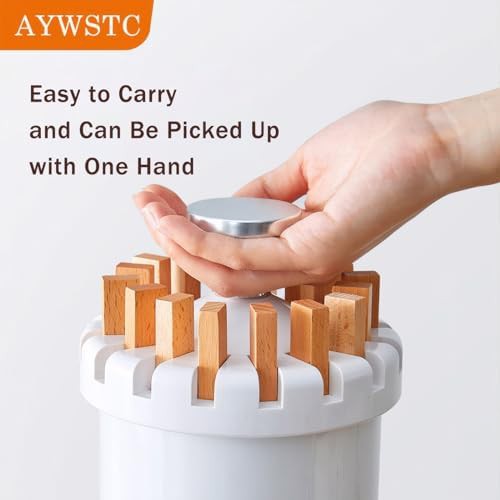 Wooden tripod folding laundry drying rack — photo 4