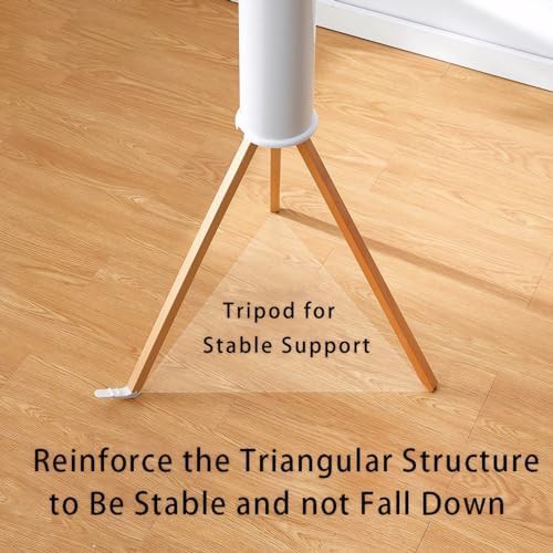 Wooden tripod folding laundry drying rack — photo 5