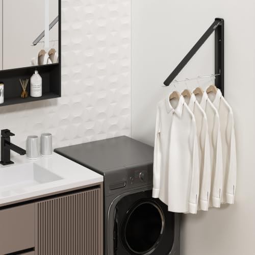Compact folding wall clothes hanger rack — photo 3