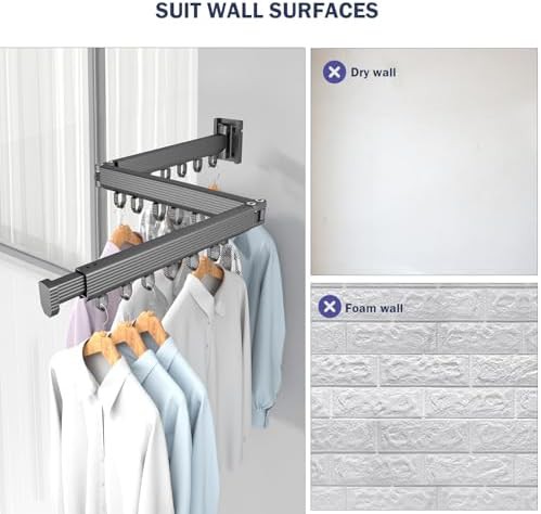 Grey aluminum tri fold wall rack — photo 5
