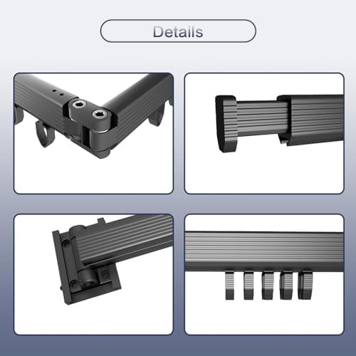 Black aluminum tri fold wall rack — photo 3