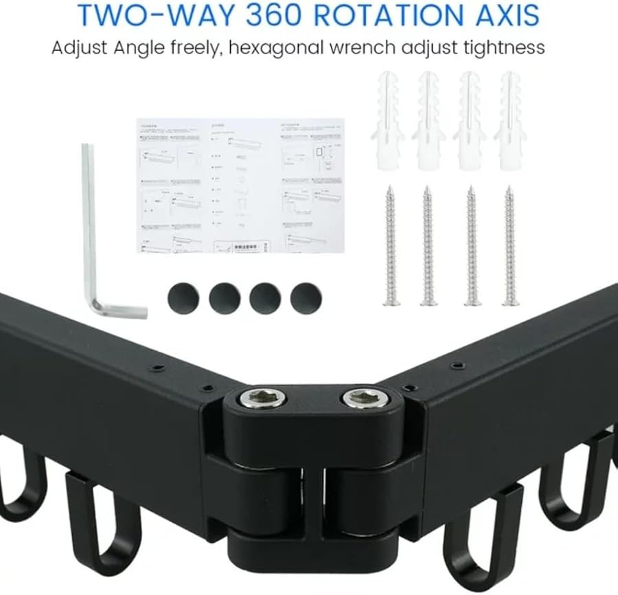 Grey aluminum retractable wall mounted rack — photo 3