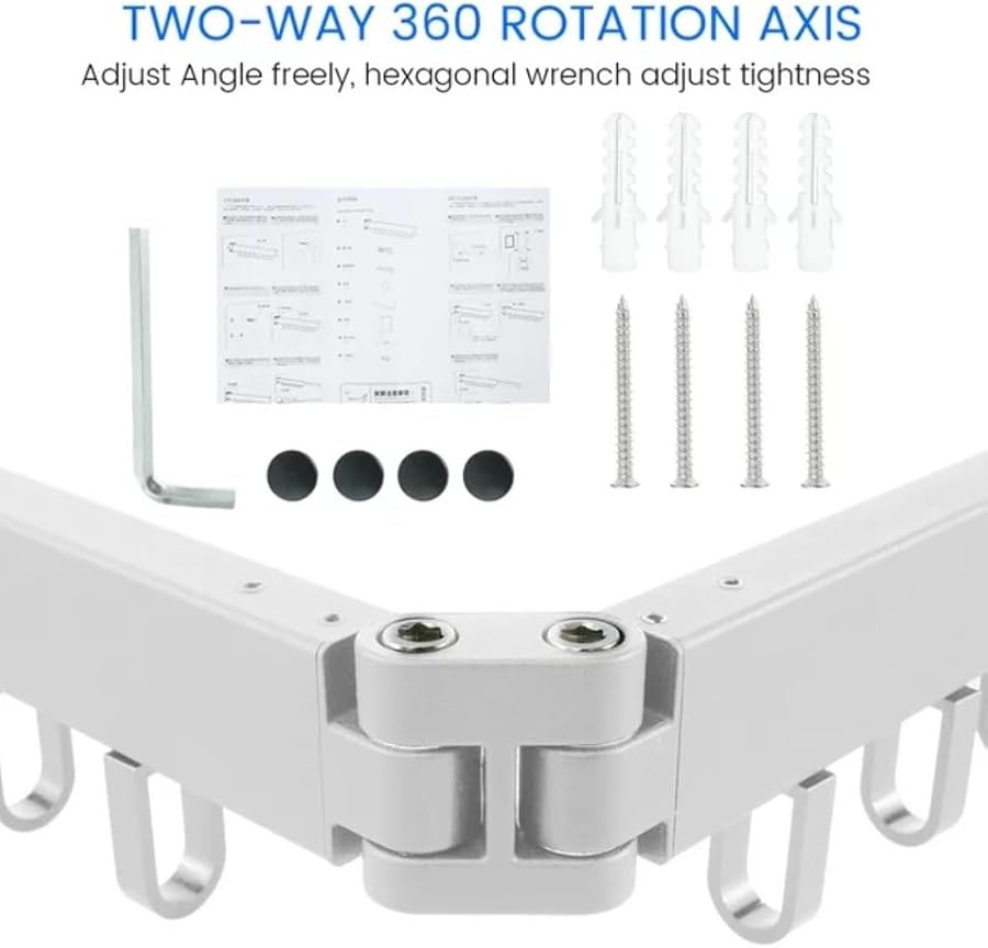 White retractable wall mounted laundry organizer — photo 3