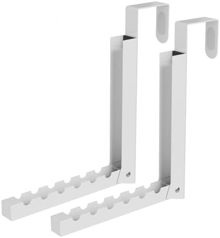 White over the door folding rack two pack
