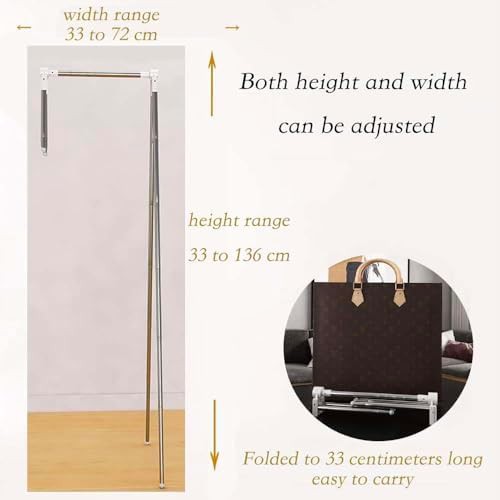 White stainless steel garment rack — photo 3